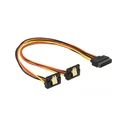 Καλώδιο Delock 15Pin SATA -> 2x 15Pin SATA M/F 30cm