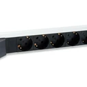 Πολύπριζο Equip 19"(1HE)6-way Schuko 1,8m si