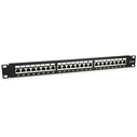 Patch Panel Equip 24x RJ45 Cat6A 19" 1HE Black