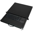 Πληκτρολόγιο Για Καμπίνα Δικτύου Aixcase 19" Rack 1U DE Touchpad USB black