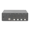 KVM Switch Digitus 4-Port 4K30Hz 2xHDMI 2xUSBA 2x3,5mKlinke