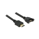 Αντάπτορας HDMI Delock Ethernet A -> A M/F 1.00m