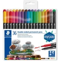 Μαρκαδόροι Staedtler fiber pen D.tip permanent 36ST