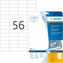 Ετικέτες Herma A4 White 52,5x21,2 mm removable 1400 pcs.