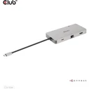Docking Station Club3D USB-9-in1-HUB USB-C > HDMI/VGA/2xUSB/USB-C/RJ45/SD