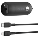 Φορτιστής Αυτοκινήτου Belkin USB-C 30W PD 1m Lightning-Cable