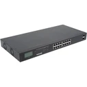 Network Switch Intellinet 16-Port Gigabit PoE+ LCD-Anzeige 19" 2xSFP