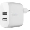 Φορτιστής Πρίζας Belkin Dual USB-A 24W white WCB002vfWH