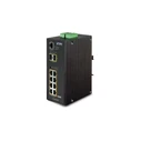 Network Switch Planet Industrial 8-Port 10/100/1000T 802.3at PoE + 2