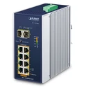 Network Switch PLANET Industrial 8-Port GE 802.3at PoE + 2 100/1000X SFP