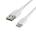 Καλώδιο Belkin USB-C/USB-A 2m braided, white CAB002bt2MWH
