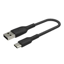 Καλώδιο Belkin USB-C/USB-A 15cm braided, black CAB002bt0MBK