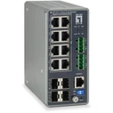 Network Switch LevelOne 8x GE IGP-1271 4xGSFP 240W 8xPoE