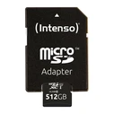 Κάρτα Μνήμης microSDXC 512GB Intenso Premium