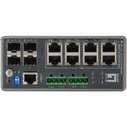 Network Switch LevelOne 8x GE IGP-1271 4xGSFP 240W 8xPoE