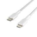 Καλώδιο Belkin Lightning/USB-C 1m braided, white