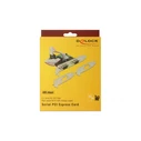 Controller Delock PCI Express Card to 2x Seriell RS-232 Highspeed 921K