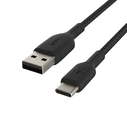 Καλώδιο Belkin USB-C/USB-A 1m braided, black CAB002bt1MBK