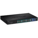 Network Switch TRENDnet 28 Port Gbit Managed PoE+ 370W WebSmart 19"