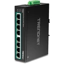 Network Switch TRENDnet Industrie 8 Port Fast Eth. PoE+ L2 DIN-Rail