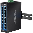 Network Switch TRENDnet Industrie 16Port Gbit DIN-Rail
