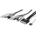 KVM Switch 2-Port USB HDMI with Audio