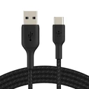 Καλώδιο Belkin USB-C/USB-A 1m braided, black CAB002bt1MBK