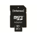 Κάρτα Μνήμης microSDXC 64GB Intenso Professional