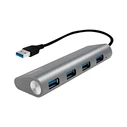 USB Hub LogiLink USB 3.0 4-port, Aluminium Gray