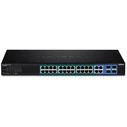 Network Switch TRENDnet 28 Port Gbit Managed PoE+ 370W WebSmart 19"