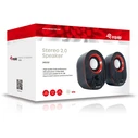 Ηχεία equip Stereo 2.0 Red/Black