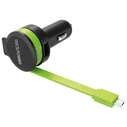 Φορτιστής Αυτοκινήτου RealPower M - integrated MicroUSB Cable + 1x USB