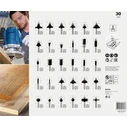 Σετ Φρέζες Bosch milling set Mixed 30 pi.