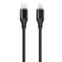 XO Καλώδιο USB C σε Lightning Braided 27W Μαύρο