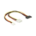 Καλώδιο Delock SATA 15Pin -> Molex 4Pin +1x Floppy 0.30m