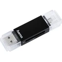 Card Reader Hama USB 2.0 OTG Basic SD/microSD black
