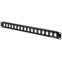 Patch Panel Digitus 1HE 16-Port unshielded Black