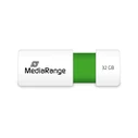 USB Flash 32GB MediaRange USB 2.0 Slider green