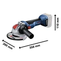 Γωνιακός Τροχός Bosch GWX 18V-10 solo CLC Cordless