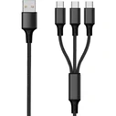 Καλώδιο USB 2GO 3 in 1 - Black - 150cm for USB Type-C