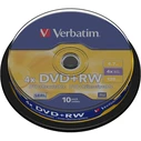 DVD+RW Verbatim 4,7GB 10pcs Pack 4x Spindel silver retail