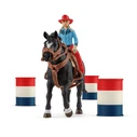 Μινιατούρα Schleich Farm World 42576 Barrel Racing mit Cowgirl
