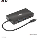 Docking Station Club3D USB-7-in1 USB-C > 2xDP/2xUSB/2xUSB-C/RJ45 100W retail