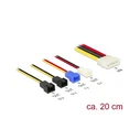 Καλώδιο Delock Molex 4Pin -> 4x 2Pin Lüfter St/St 0.20m