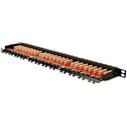 Patch Panel Digitus 0,5HE 24-Port Cat6a shielded Black