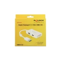 Αντάπτορας Displayport Delock DP -> D-Sub15/HDMI/DVI M/F white