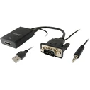 Αντάπτορας VGA Equip to HDMI with Audio, black, 15cm