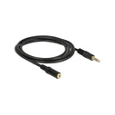 Καλώδιο Ήχου Delock 3,5mm -> 3,5mm M/F 2.00m Black