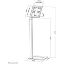 Βάση Tablet Neomounts by Newstar TPZ 10 "floor stand silver Max.5KG