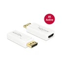 Αντάπτορας DisplayPort Deloc -> HDMI M/F 4K active white